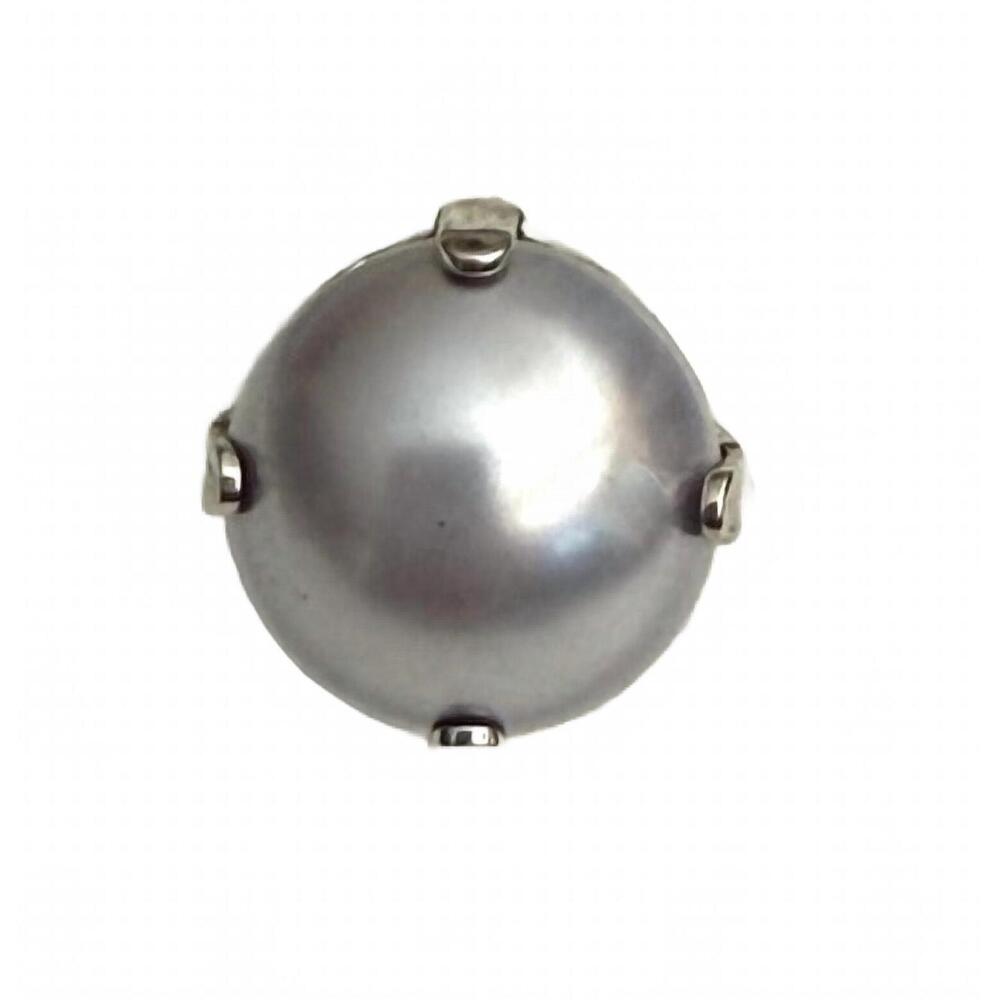 NEW MARIANA women's studs earrings in gray pearl